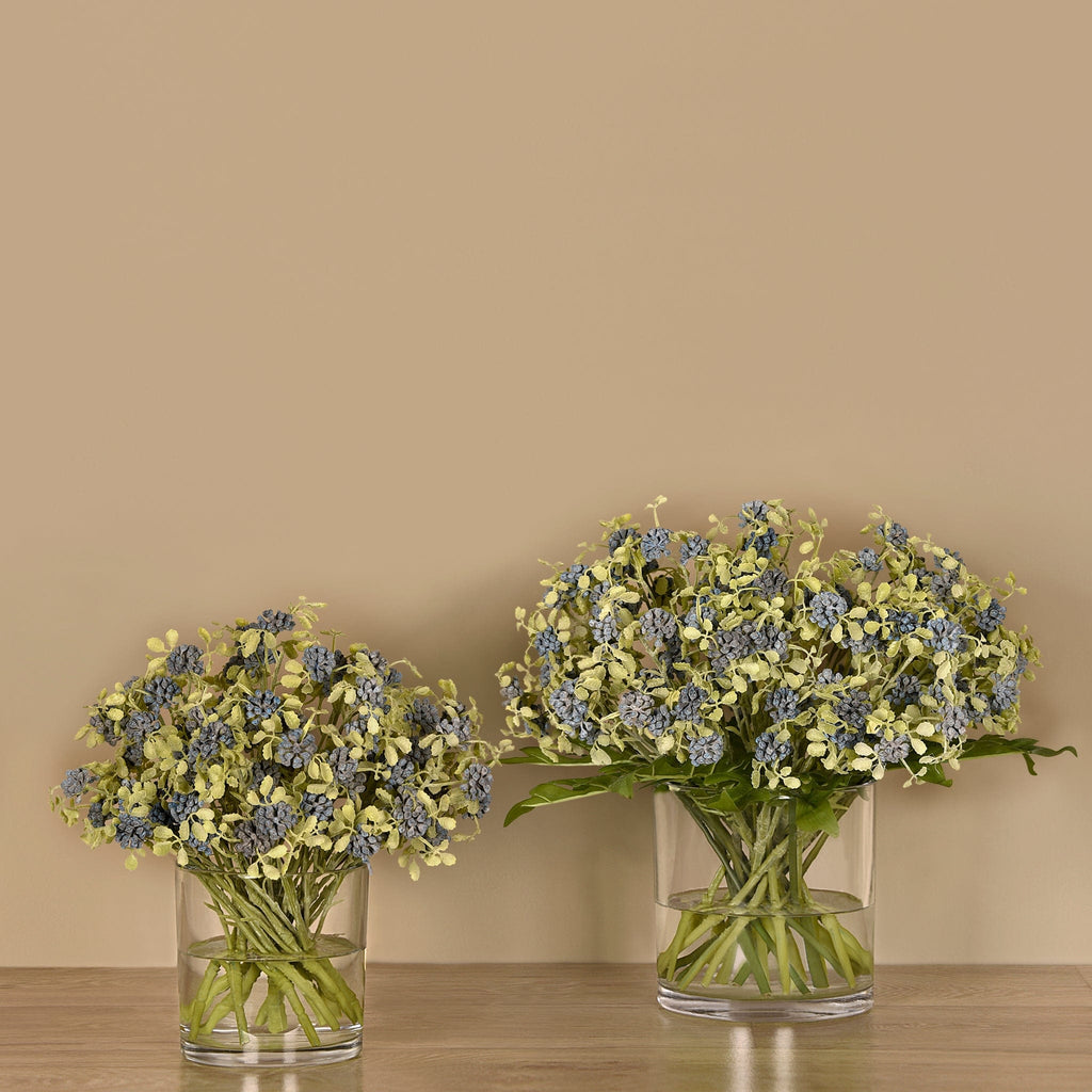 Sedum Arrangement in Glass Vase - Bloomr
